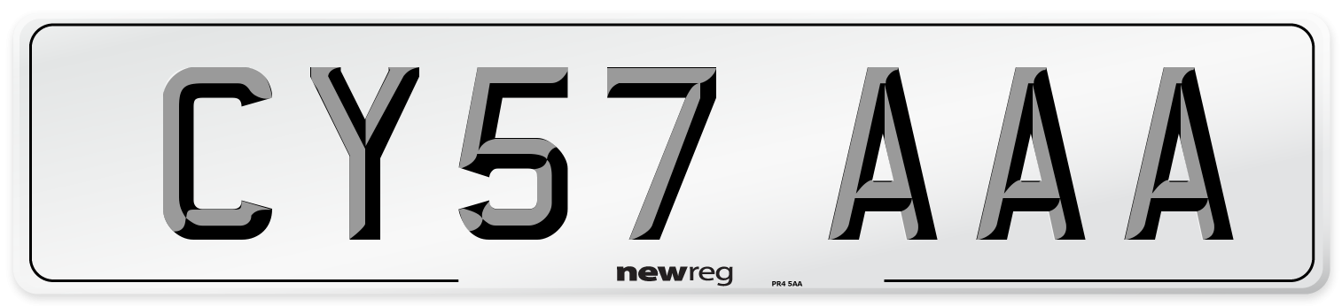 CY57 AAA Number Plate from New Reg